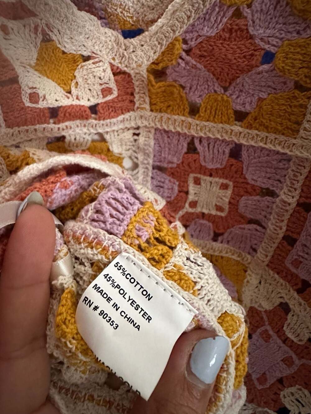 Rebellion Again Multicolor Patchwork Crochet Gran… - image 7